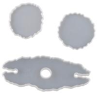 Conjunto de moldes epóxi DIY, silicone, Irregular, banhado, Sustentável, 105x255x10mm, vendido por PC