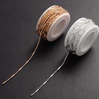 Brass Ball Chain with plastic spool plated DIY nickel lead & cadmium free 1.50mm Sold By Spool
