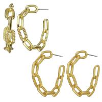 Brass Hoop Earring plated for woman & hollow 0.5mm Sold By Pair