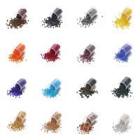 Japanska Glas Seed Beads, Seedbead, med Lampwork, Flat Round, plated, handgjort & DIY, fler färger för val, 2mm, Säljs av Bag