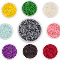 Opaque Glass Seed Beads, Lampwork, plated, durable & DIY, more colors for choice, 2mm, Sold By Bag