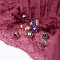Perles de Murano sable d'or, chalumeau, vernis au four, durable & DIY, plus de couleurs à choisir, 12x12mm, 50PC/sac, Vendu par sac