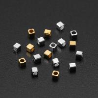 Brass Spacer Beads, plated, durable & DIY, more colors for choice, nickel, lead & cadmium free, 2x2mm, Sold By Bag