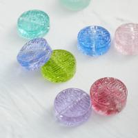 Rafinovaný Vinuté perle, Flat Round, ruční práce, DIY, více barev na výběr, 14mm, Prodáno By PC