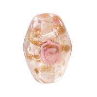 Perline di Murano fiore interno, vetro lavorato, Tamburo, DIY, nessuno, 11x15mm, Foro:Appross. 2mm, Venduto da PC