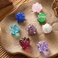 Rafinovaný Vinuté perle, Květina, různé barvy a vzor pro výběr & DIY, více barev na výběr, 12*10mm, 100PC/Bag, Prodáno By Bag