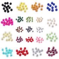 Plastic Beads, Resin, with Plastic, Round, different color and pattern for choice & DIY & no hole, more colors for choice, 3-14mm, Sold By Bag