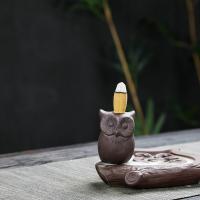 Backflow Incense Burner, Porcelain, handmade, for home and office & durable, 120x125x20mm, Sold By PC