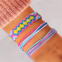 Fashion Create Wax Cord Bracelets, fashion jewelry, more colors for choice, Sold By Set