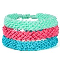 Fashion Create Wax Cord Bracelets, fashion jewelry, more colors for choice, Sold By PC