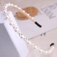Hair Bands Zinc Alloy gold color plated for woman white nickel lead & cadmium free Sold By PC