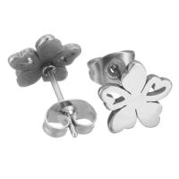 Stainless Steel Stud Earring Set, Stud Earring, Flower, plated, fashion jewelry & for woman, 9x9mm, Sold By Set