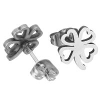 Stainless Steel Stud Earring Set, Stud ørering, Flower, forgyldt, mode smykker & for kvinde, 8.50x9.50mm, Solgt af sæt