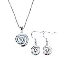 Zinc Alloy Jewelry Sets earring & necklace plated Sold By Set