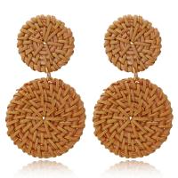 Rattan Drop Earring for woman Sold By Bag