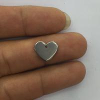 Stainless Steel Heart Pendants plated DIY metallic color plated Sold By Lot
