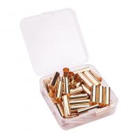 Grânulos de tubo de latão, cobre, cromado de cor dourada, DIY, níquel, chumbo e cádmio livre, 50PCs/box, vendido por box