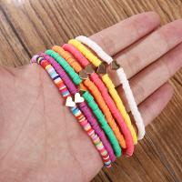 Fashion armbånd smykker, Polymer Clay, mode smykker & for kvinde, flere farver til valg, 4mm, Solgt af Strand