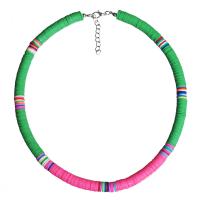 Fashion Necklace Jewelry Polymer Clay plated fashion jewelry & for woman 450mm Sold By PC