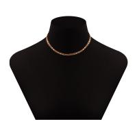 Layered Choker Zinc Alloy plated multilayer & for woman nickel lead & cadmium free Length 14.2 Inch Sold By PC