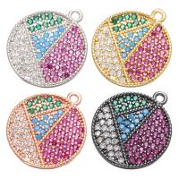 Rhinestone Brass Pendants, plated, different color and pattern for choice & DIY & micro pave rhinestone, more colors for choice, 18*16,18*14,18*11mm, Hole:Approx 1.2mm, 10PC/Lot, Sold By Lot