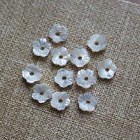 White Shell Bead Cap, DIY & verschillende stijlen voor de keuze, oorspronkelijke kleur, 6mm, 20pC's/Lot, Verkocht door Lot