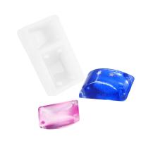 DIY Epoxy Mold Set Silicone Square DIY Costume Botton Mold plated durable white Sold By PC