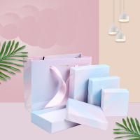 Jewelry Gift Box Paper gradient color gradient color 50*50*30mm Sold By Lot