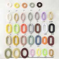 Acrylique Boucle de chaînes en forme de U, Lettre U, poli, différentes couleurs et motifs pour le choix & DIY & styles différents pour le choix, plus de couleurs à choisir, 19*35mm, 260PC/sac, Vendu par sac