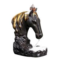 Backflow Incense Burner Porcelain Horse for home and office & durable Sold By PC