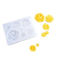 DIY Epoxy Mold Set, Silicone, Rose, plated, durable, white, 85x60mm, Sold By PC