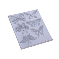 DIY Epoxy Mold Set, Silicone, Butterfly, plated, durable, clear, 90x110x6mm, Sold By PC