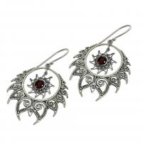 Brass Drop Earring gun black plated for woman & with rhinestone nickel lead & cadmium free Sold By PC