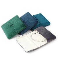Velveteen halskæde Box, Corduroy, Square, Bæredygtig, flere farver til valg, 185x185x40mm, Solgt af PC