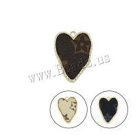 Tibetan Style Heart Pendants, plated, fashion jewelry & for woman, more colors for choice, nickel, lead & cadmium free, 32x24mm, 10PCs/Bag, Sold By Bag