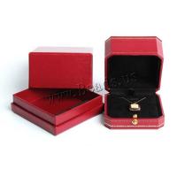Cardboard Jewelry Set Box Leatherette Paper durable Sold By PC
