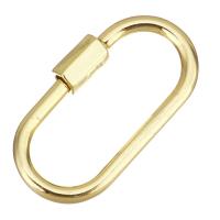 Brass Carabiner Key Ring Ellipse gold color plated cellphone WIFI control metallic color plated Sold By Lot