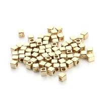 Plastic Beads, Copper Coated Plastic, Square, plated, durable & DIY & different size for choice, more colors for choice, 200PCs/Bag, Sold By Bag