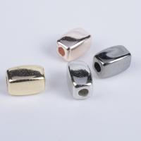 Plastic Beads, Copper Coated Plastic, plated, durable & DIY, more colors for choice, 3.30x3.30x5.20mm, 200PCs/Bag, Sold By Bag