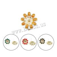 Zinc Alloy Earring Drop Component Flower plated fashion jewelry & for woman nickel lead & cadmium free Sold By Bag