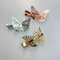 Alligator Hair Clip, Tibetan Style, for woman, more colors for choice, nickel, lead & cadmium free, 44x26mm, Sold By Pair