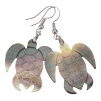 Shell Earrings Brass with Shell plated fashion jewelry & for woman nickel lead & cadmium free 52mm Sold By Lot