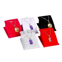 Velvet Necklace Display Velveteen with PU Leather Sold By Lot