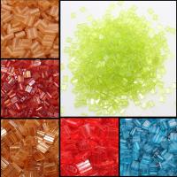 Glas-Rocailles Tila Perlen, Quadrat, keine, 5*5*1.9mm, 200PCs/Tasche, verkauft von Tasche