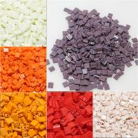Glass Seed Beads Tila gyöngyök, Négyzet, több színt a választás, 5*5*1.9mm, 200PC-k/Bag, Által értékesített Bag