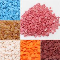 Glass Seed Beads Tila gyöngyök, Négyzet, több színt a választás, 5*5*1.9mm, 200PC-k/Bag, Által értékesített Bag
