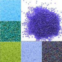 Blandade Glas Seed Beads, Glass Seed Beads, Rund, frosted, fler färger för val, 2*2mm, 30000PC/Bag, Säljs av Bag