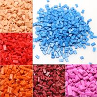 Blandet Glass Seed Beads, Glas Seed Beads, Runde, flere farver til valg, 6mm, 2500pc'er/Bag, Solgt af Bag