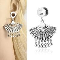 Piercing Tunnel Stainless Steel fashion jewelry silver color Sold By PC