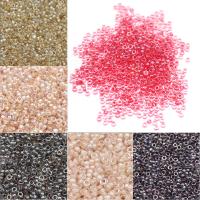 Mixed Glass Seed Beads, Round, luster, more colors for choice, 1.5*1.5mm, 50000PCs/Bag, Sold By Bag